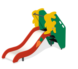 Детская горка Зайка ГР-05 H=650 для игровой площадки, фото 2