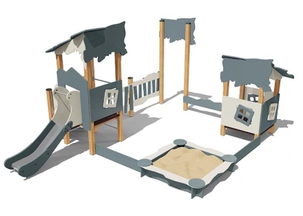 Песочный дворик Опушка ВСТ 5632 с горкой для детской площадки оптом, фото 1