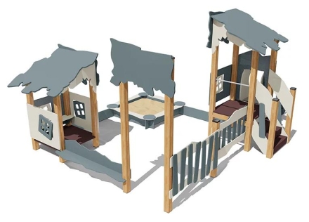 Песочный дворик Опушка ВСТ 5632 с горкой для детской площадки оптом, фото 2