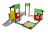 Песочный дворик Опушка ВСТ 5632 с горкой для детской площадки оптом