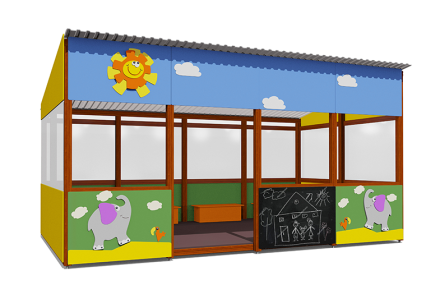 Теневой навес серия Тропикана ВСТ 1510/1 18 м2 для улицы оптом, фото 1