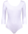 Купальник гимнастический с рукавом 3/4, полиамид, белый, р. 44 оптом