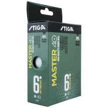 Мяч для настольного тенниса Stiga Master ABS 1*, диам. 40+ мм, пластик, цвет белый, 6 шт. Мяч для настольного тенниса Stiga Master ABS 1*, диам. 40+ мм, пластик, цвет белый, 6 шт.