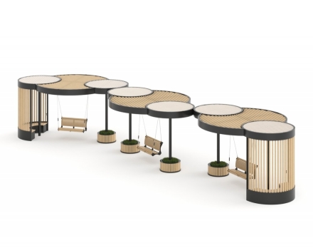 КОНСТРУКЦИЯ ДЛЯ УЛИЧНЫХ ПЛОЩАДОК PERGOLA «PR-00.03-02» оптом, фото 1