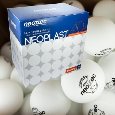 Мячи для настольного тенниса 144 шт профессиональные NEOTTEC Neoplast Training оптом, фото 1