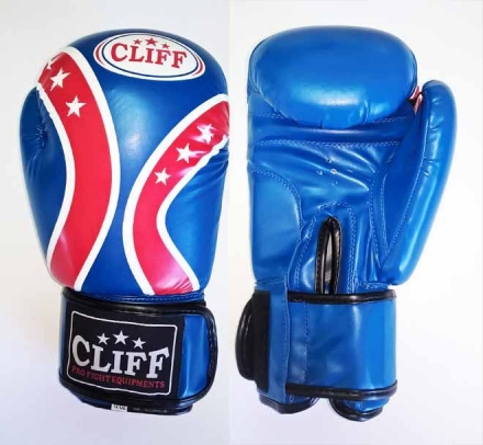 Перчатки бокс FIGHT STAR (FLEX) 12 oz синие оптом, фото 1