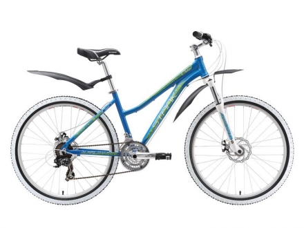 Велосипед Stark&#039;16 Chaser Lady Disc сине-желтый 16&quot; оптом, фото 1