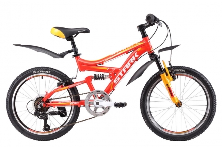 Велосипед Stark&#039;17 Rocket 20.1 FS V красно-желтый оптом, фото 1