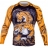 Рашгард Venum Tiger Rash Guard - Long Sleeves - Black/Orange оптом