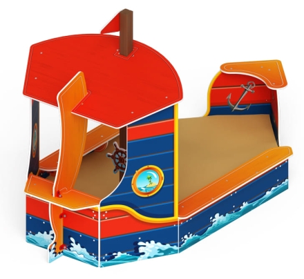 Песочница большая Катерок (Морской стиль) - ИО 5.03.02-02 оптом, фото 4