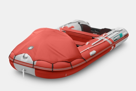 Gladiator C 420 AL ACTIVE Красно-белый моторная лодка ПВХ Алюминиевый пайол оптом, фото 1
