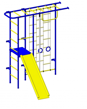 Спортивный комплекс Пионер 11ЛМ сине/жёлтый оптом, фото 1