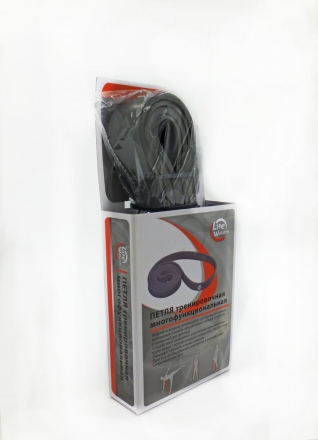 Петля тренировочная многофункциональная 208*3,8*0,45см 0845LW (45кг, антрацит) оптом, фото 2