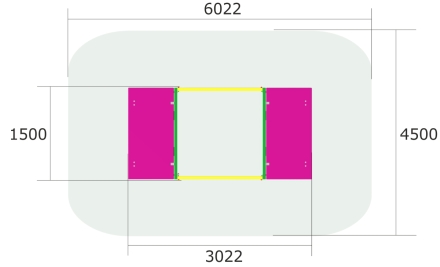 Песочница с откидной крышкой П056 для детской площадки оптом, фото 5