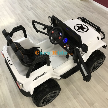 Электромобиль Jeep Wrangler 4WD WXE1688 белый оптом, фото 7