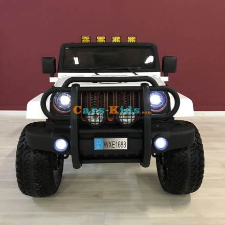 Электромобиль Jeep Wrangler 4WD WXE1688 белый оптом, фото 3
