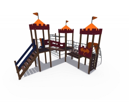 Детский игровой комплекс Империя Форт Н-1200 и Н-1500 ДИО 02070 оптом, фото 2