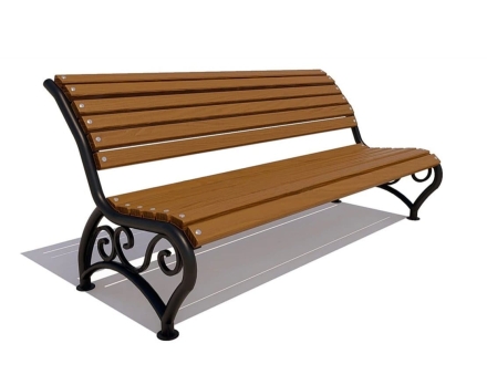 Скамейка садовая Брянск лиственница 1,8 м оптом, фото 3