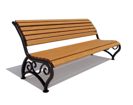 Скамейка садовая Брянск лиственница 1,8 м оптом, фото 6