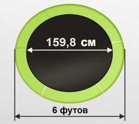 ARLAND Батут 6FT с внешней страховочной сеткой и лестницей (Light green) оптом, фото 2