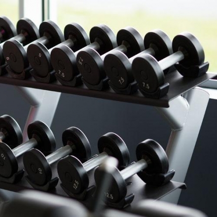 Стойка для гантелей в 2 ряда на 10 пар PRECOR DBR812 оптом, фото 4