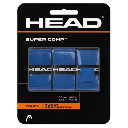 Овергрип Head Super Comp, 0,5 мм, 3 шт, синий оптом, фото 1