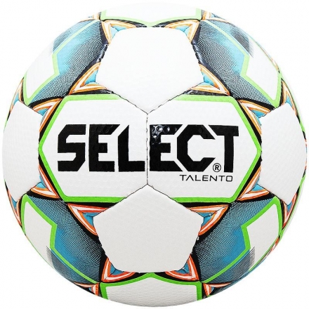 Мяч футбольный тренировочный &quot;SELECT Talento&quot;, р.3, ДИЗ`19, бело-голубо-зелено-оранжевый оптом, фото 1