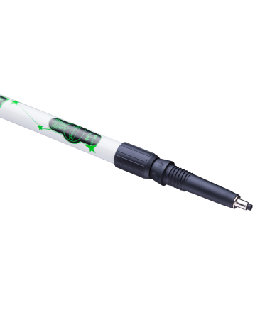 Палки для скандинавской ходьбы Starfall, 77-135 см, 2-секционные, чёрный/белый/ярко-зелёный оптом, фото 3
