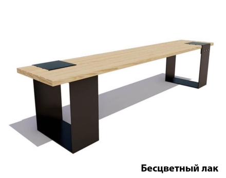 Парковая скамейка Цюрих, Лиственница 0,6 м оптом, фото 2