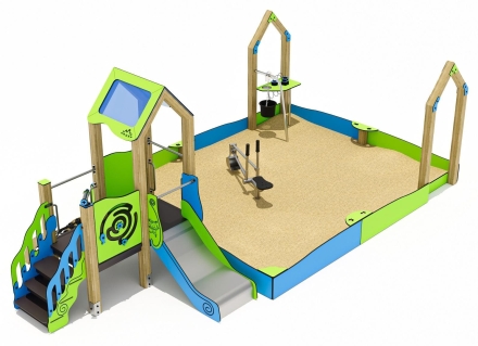 Песочный дворик ЛД051004 для детской площадки оптом, фото 2