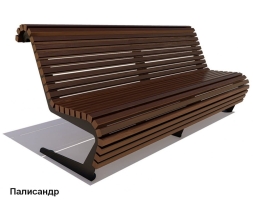 Скамейка уличная Стрит, Сосна 2,0 м, фото 2