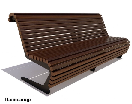 Скамейка уличная Стрит, Сосна 2,0 м оптом, фото 2