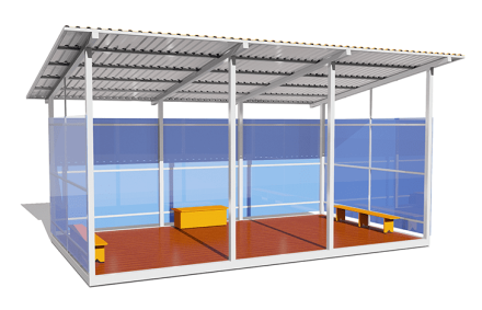Теневой навес ВСТ 1500 15-45 м2 для улицы оптом, фото 1