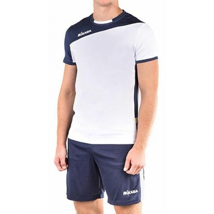 Форма волейб. муж. &quot;MIKASA&quot;, арт. MT350-023-XL, р.XL, 90% полиэстер, 10% эластан, темносине-белый оптом, фото 1