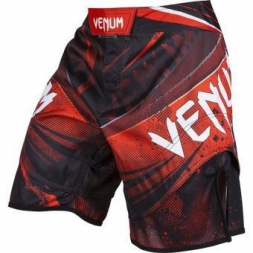 Шорты ММА Venum &quot;Galactic&quot; Fightshorts Black/Red, фото 1