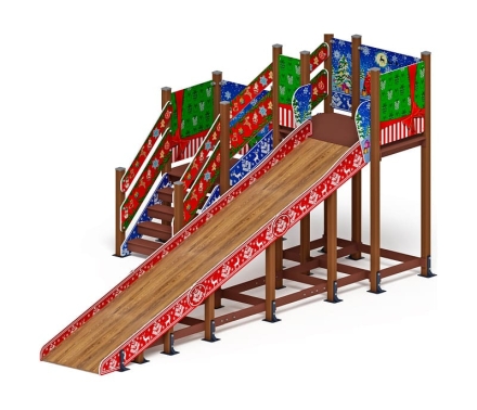 Горка Зима (новый год) (под анкера) - ИО 49.01.02-01.И1 - Н=2000 оптом, фото 4