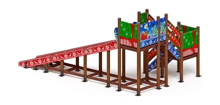 Горка Зима (новый год) (под анкера) - ИО 49.01.02-01.И1 - Н=2000 оптом, фото 3