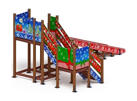 Горка Зима (новый год) (под анкера) - ИО 49.01.02-01.И1 - Н=2000 оптом, фото 2