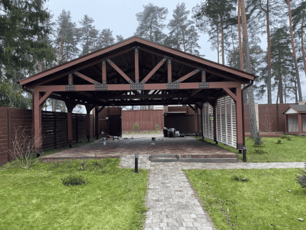Навес для двух машин ТРИУМФ Базовая комплектация оптом, фото 8