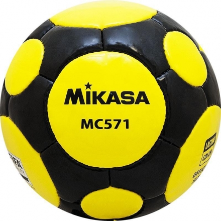 СЦ*Мяч футб. проф. &quot;MIKASA MC 571 YBK&quot;, р.5, FIFA Quality (FIFA Inspected), желто-черный оптом, фото 1