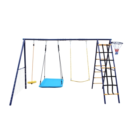 Комплекс уличный игровой с воротами UNIX Kids 7 в 1 Blue оптом, фото 1