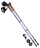 Палки для скандинавской ходьбы Starfall, 77-135 см, 2-секционные, серый/чёрный/белый оптом