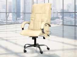 Офисное массажное кресло EGO BOSS EG1001 LKFV Крем (Арпатек), фото 2