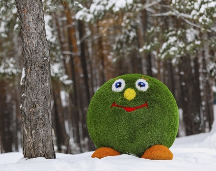 Топиари смайлик Без шляпы - газон Premium оптом, фото 1