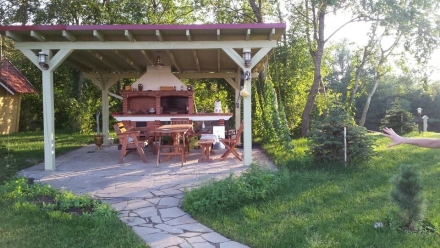 Печь Аристократ 730 Прямоугольный кирпич красный с коричневым оптом, фото 4