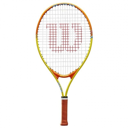 Ракетка б/т Wilson Slam 23, арт. WRT20390U, для детей 7-8лет,алюминий,со струнами, желто-оранжевая оптом, фото 1