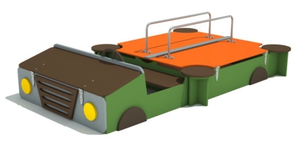 Песочница Машинка для детской площадки оптом, фото 1