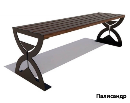 Парковая скамейка Часы, Лиственница 1,2 м оптом, фото 3