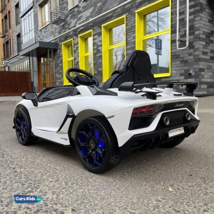 Электромобиль Lamborghini Aventador SVJ A333MP белый оптом, фото 5