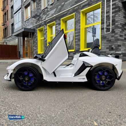 Электромобиль Lamborghini Aventador SVJ A333MP белый оптом, фото 4